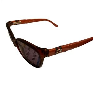 Gucci Polarized Sunglasses Reddish Orange Sides Trendy Classic Cute Basic Style